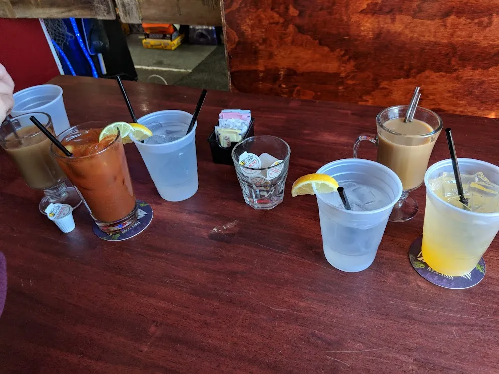 Orange Crush Water Coffee and Bloody Mary